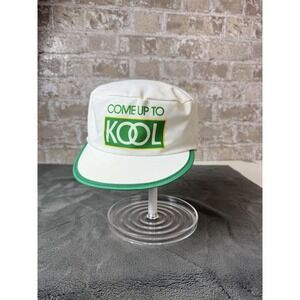 Vintage Kool Come Up To Kool Snapback Hat White Green Promo Cap Adult Adjustable